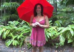 hawt Leilani Cole in red umbrella gets picked off the street. This amateur brunette in pink summer dress is ready at hand do wild things in a van for Group sex Bros. Shes an easy team a few
