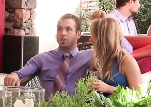 Carter Cruise is at a wedding